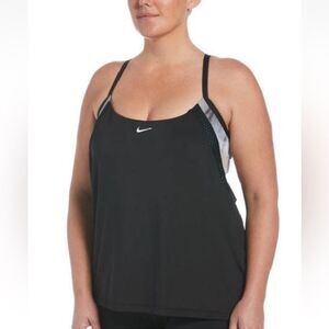 Nike Swim Women's Tie Dye Layered Tankini Top